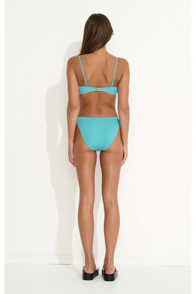 SUM23 Misfit Leone Bikini Top Turquoise