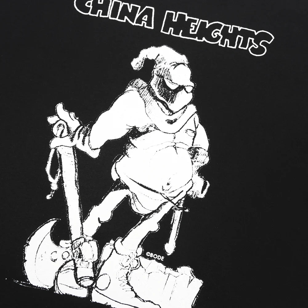 CHINA HEIGHTS Bode 'Executioner' Black LS T-shirt