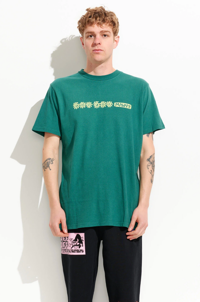 Misfit Global Acts 50 50 Reg SS Tee Pigment Storm Green