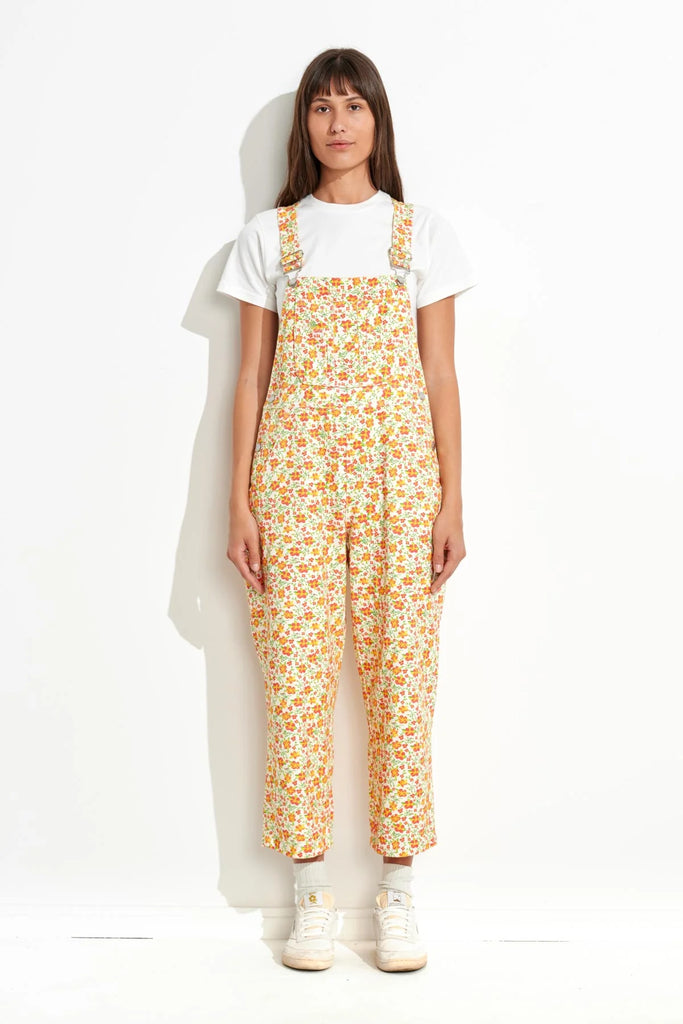 SP23 Misfit Heavenly People Overalls White Floral