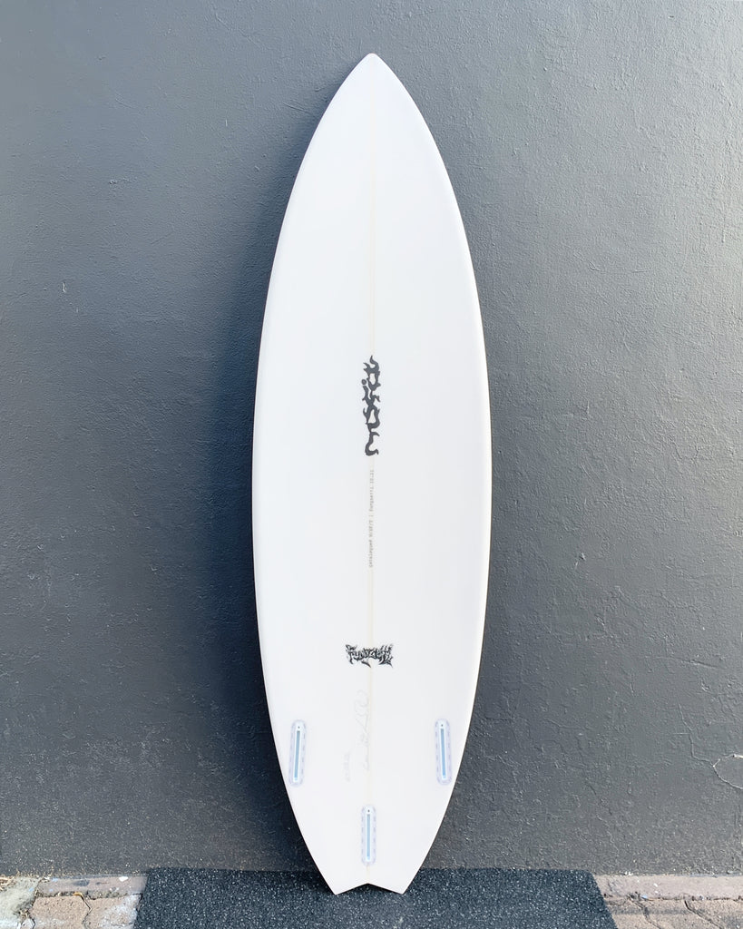 MISFIT SHAPES SURFBOARD 5'10" FUNGZETTI SWALLOW TAIL