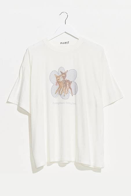 Misfit Womens Bambee OS Tee Washed White