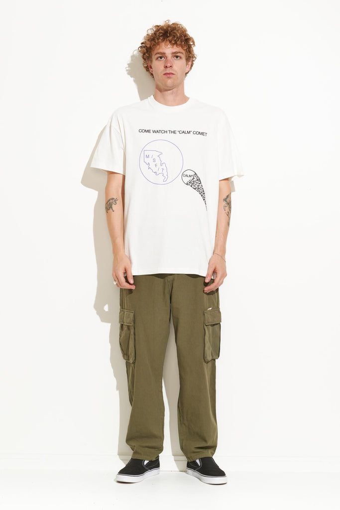 AUT23 Misfit Calm Comets 50/50 Aaa Ss Tee Washed White