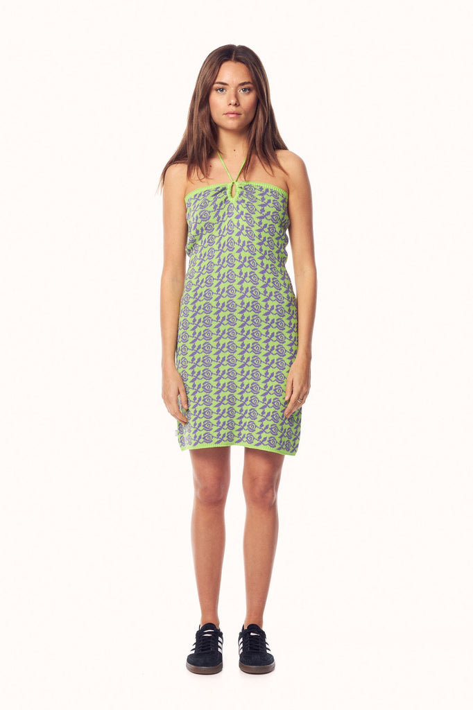 Sum22 Misfit Wmns DONOR HEIGHTS KNITTED DRESS LIME