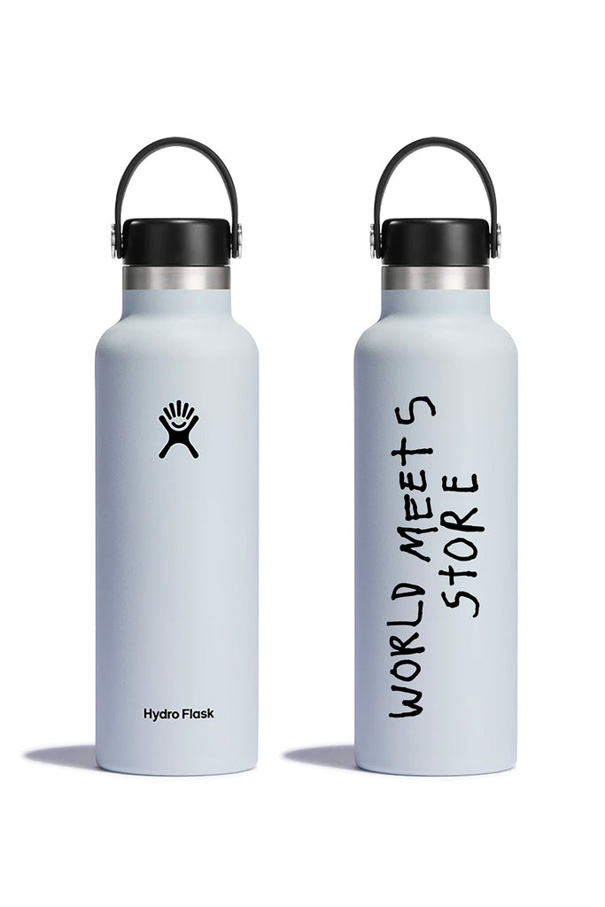 World Meets x Hydroflask 21oz Drink Bottle White