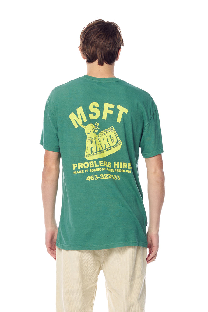 SP22 Misfit Problems For Hire 50 50 SS Tee Pigment Kelly Green