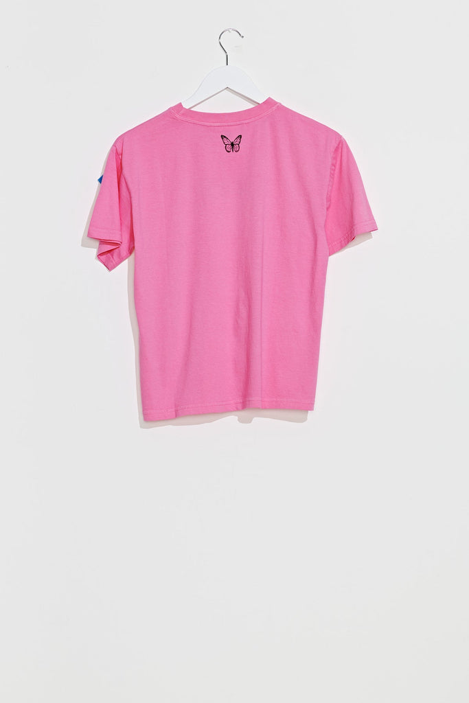 Misfit Butterfling Baby Tee CANDY PINK