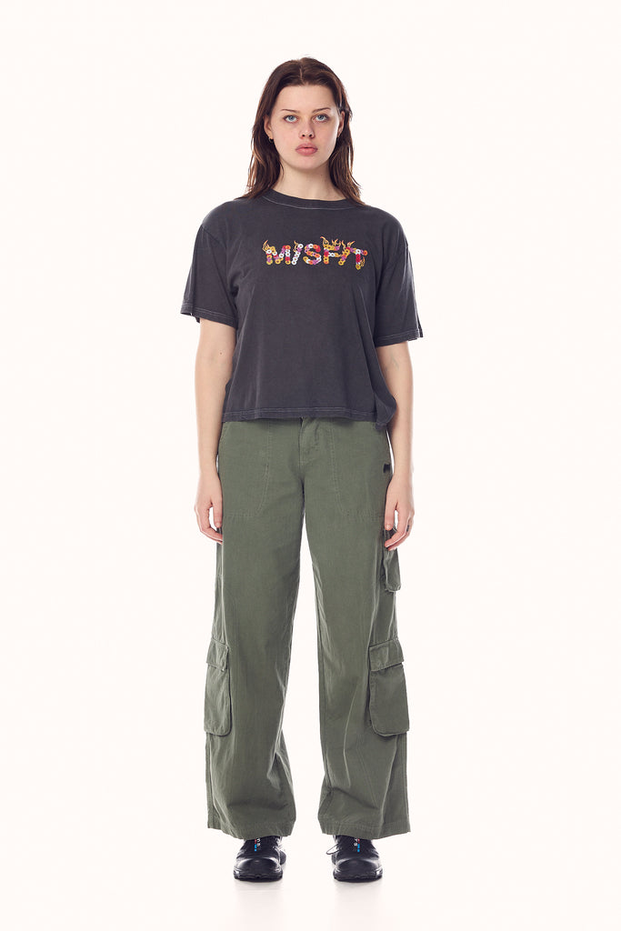 Misfit WATER PIPE CARGO PANT ARMY GREEN