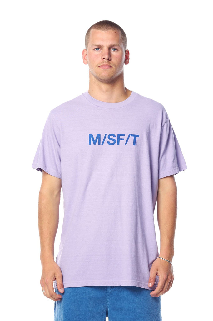 HOL22 Misfit Supercorporate 50 50 Ss Tee Pigment Washed Violet