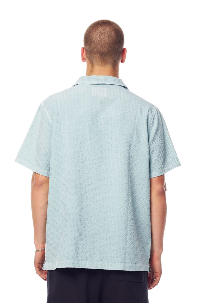 HOL22 Misfit Web Waves Ss Shirt PIGMENT CLOUD BLUE