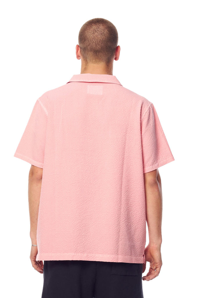 HOL22 Misfit Web Waves Ss Shirt Pigment Rose