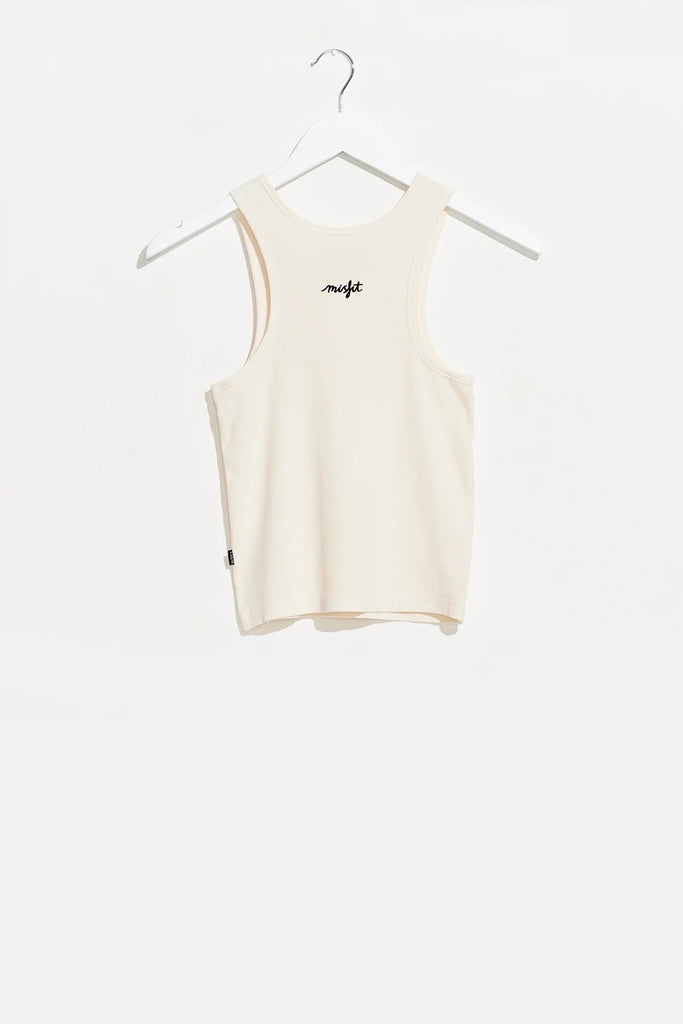Misfit THE DELICATE SINGLET Washed White